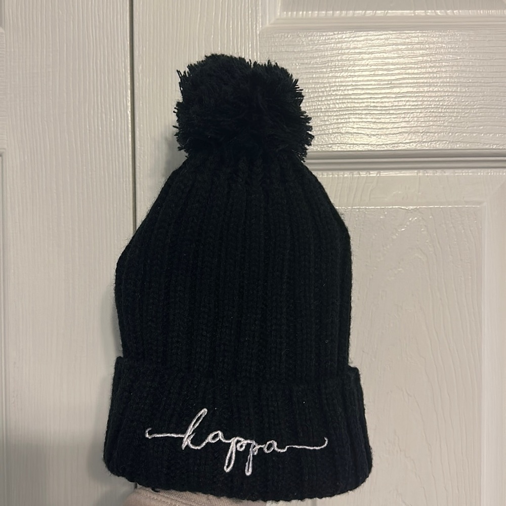black beanie